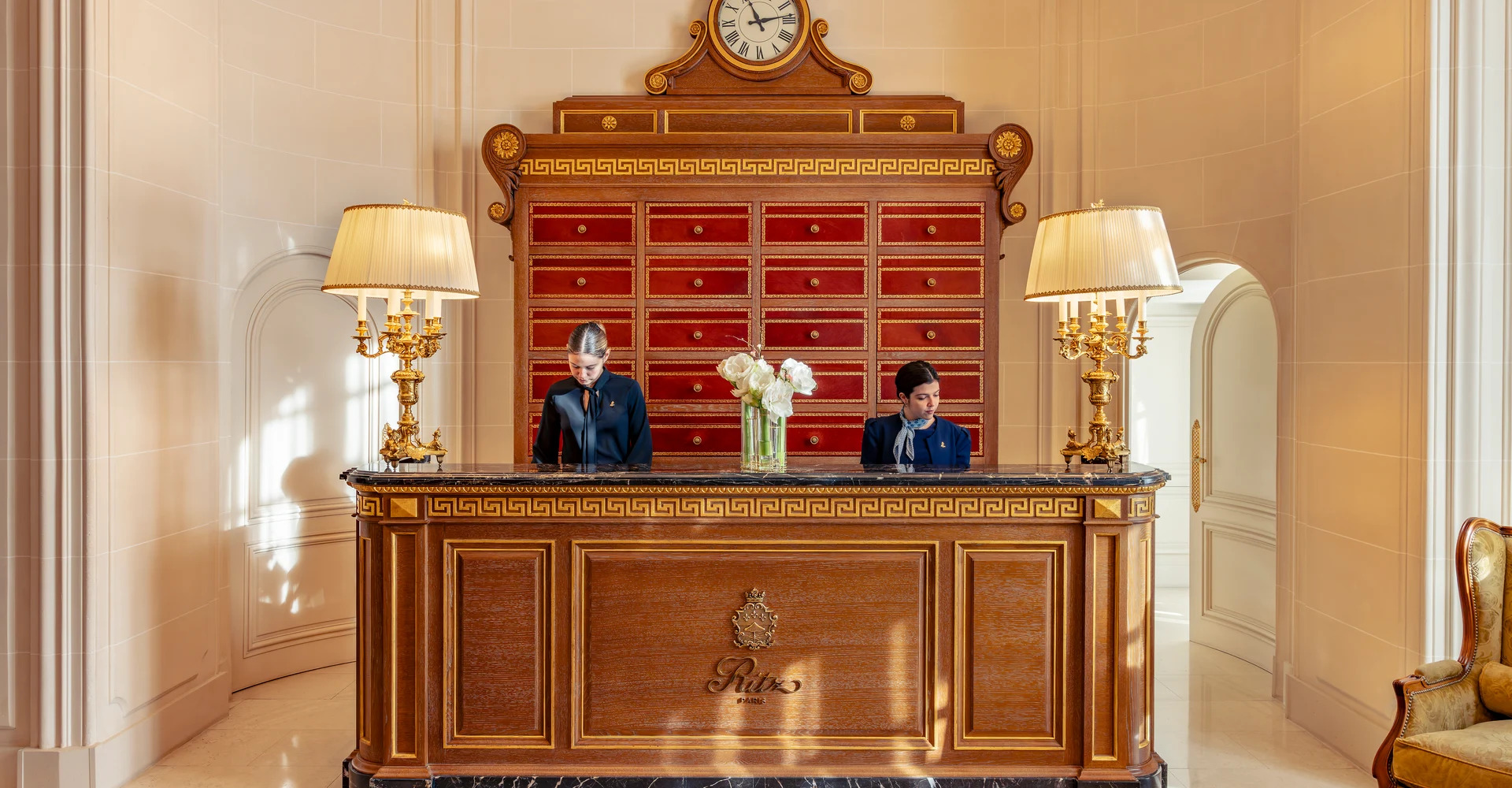 Ritz Paris reception desk