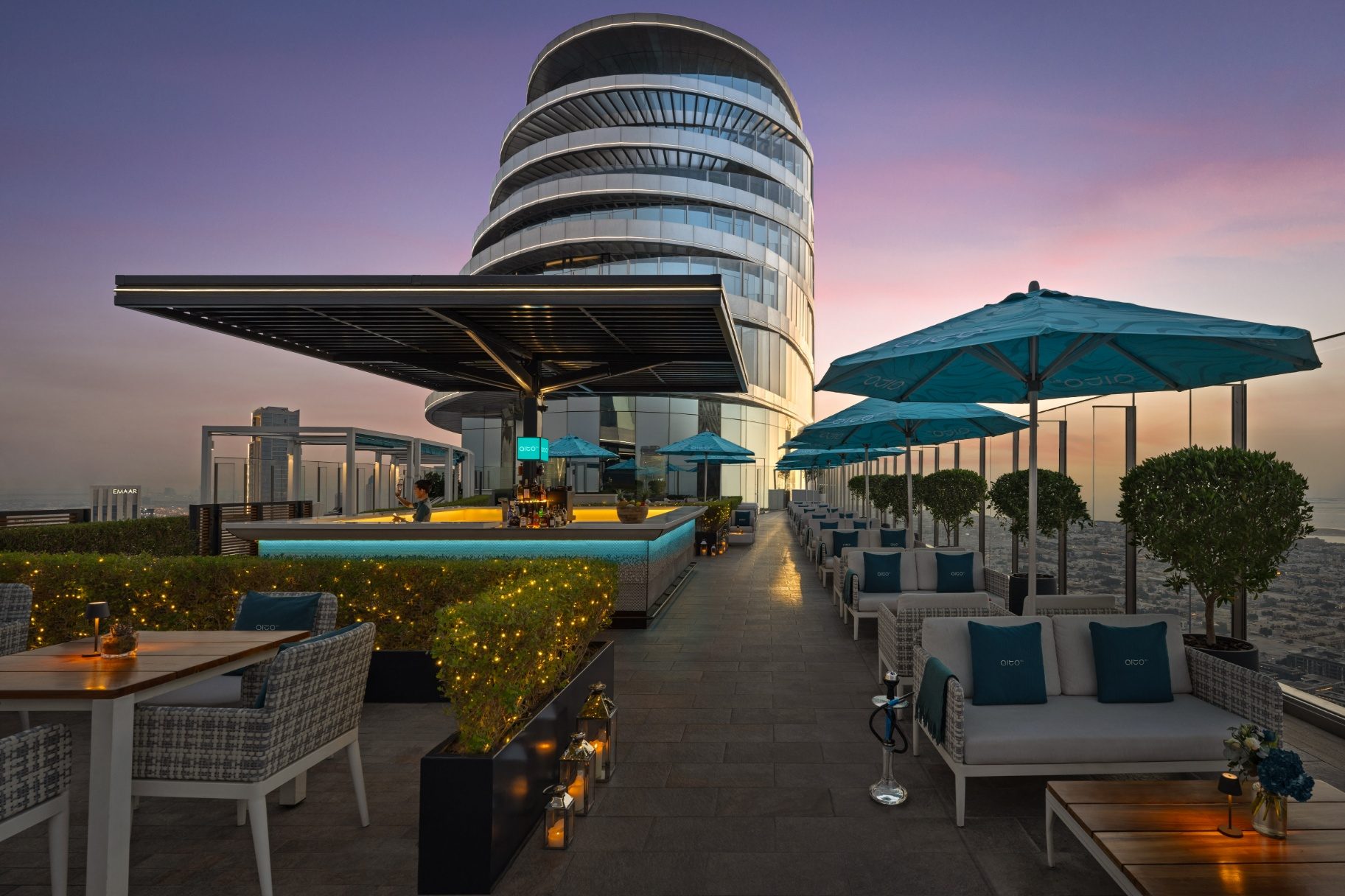Alto 54 rooftop dining at Address Sky View hotel