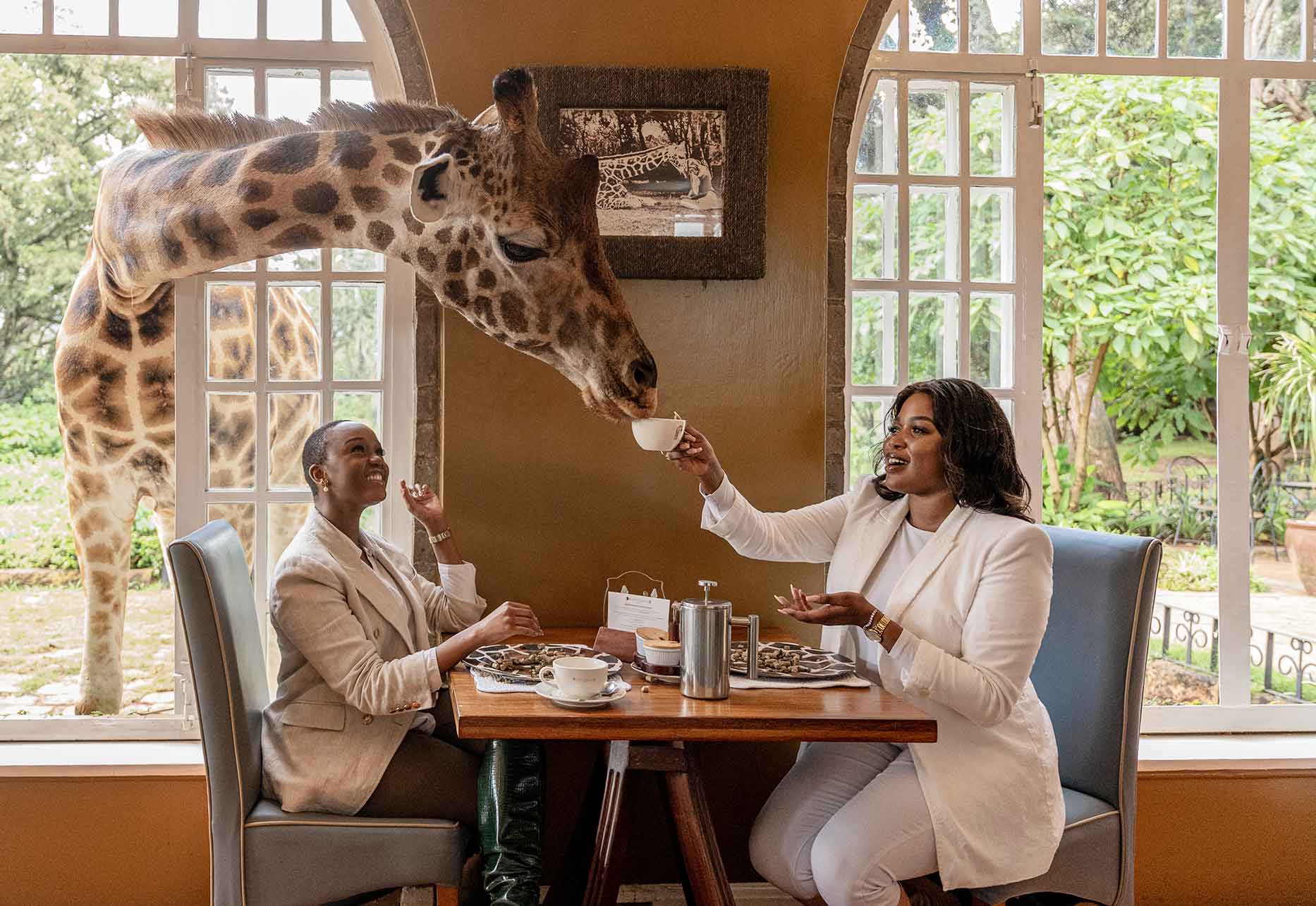 Historic Breakfast Room at Giraffe Manor