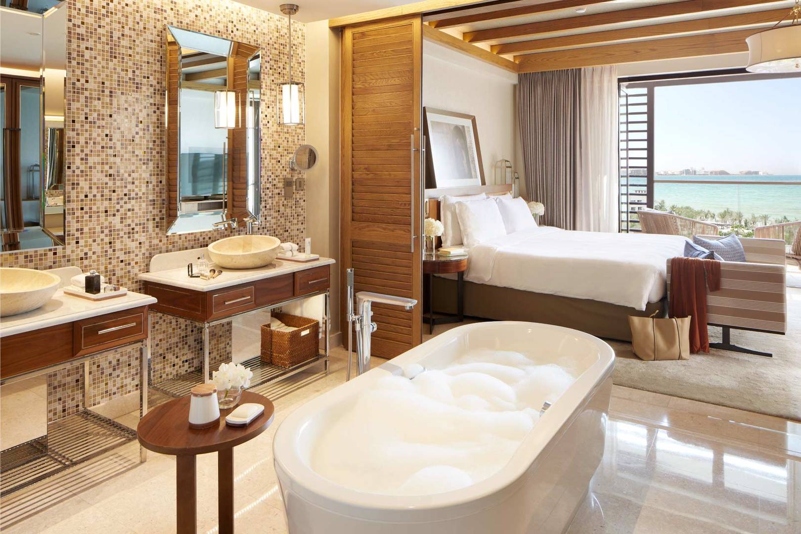 Jumeirah Al Naseem Dubai Ocean Suite with spacious terrace and sea views