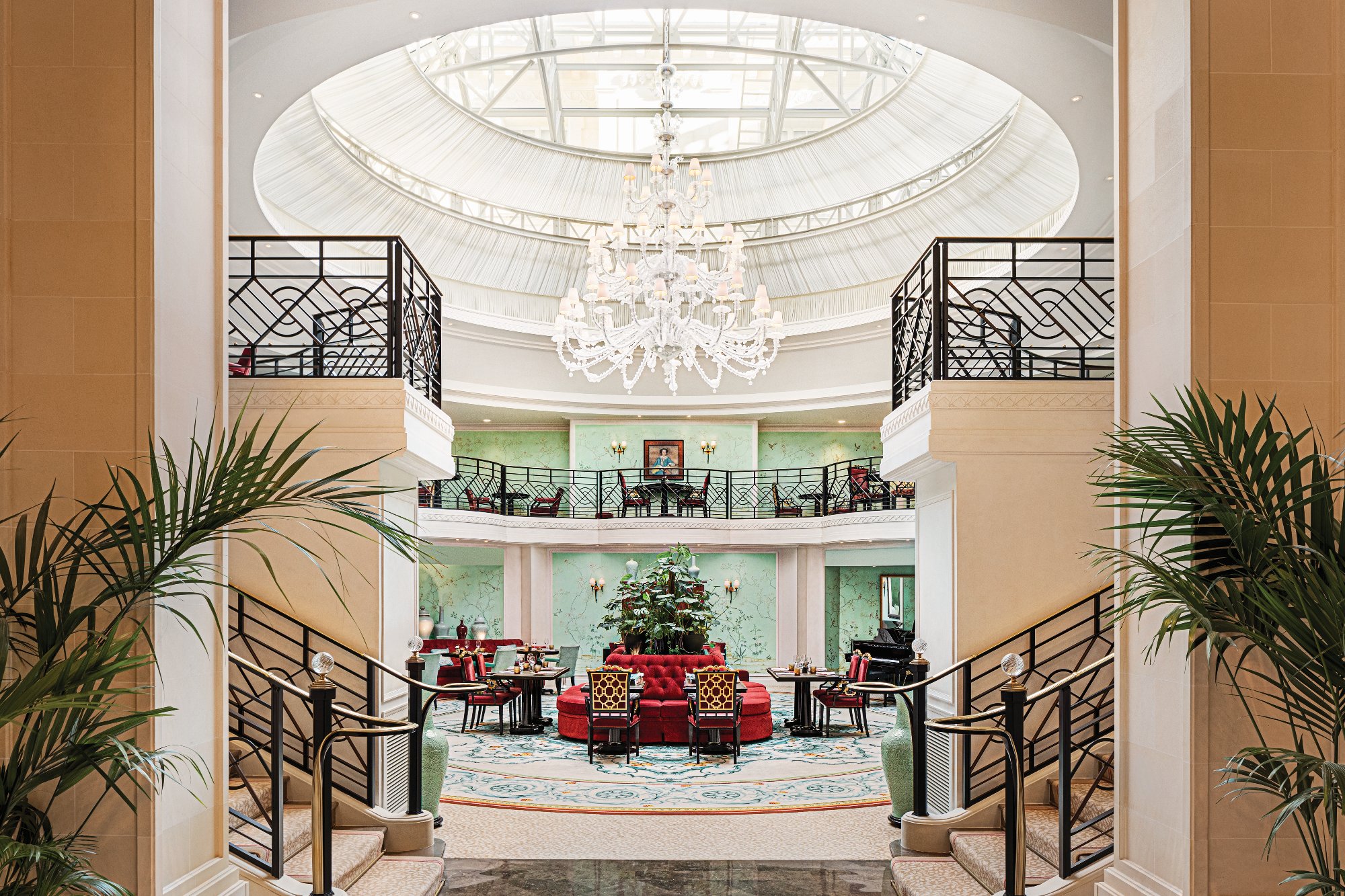Dine under the magnificent glass cupola at La Bauhinia.