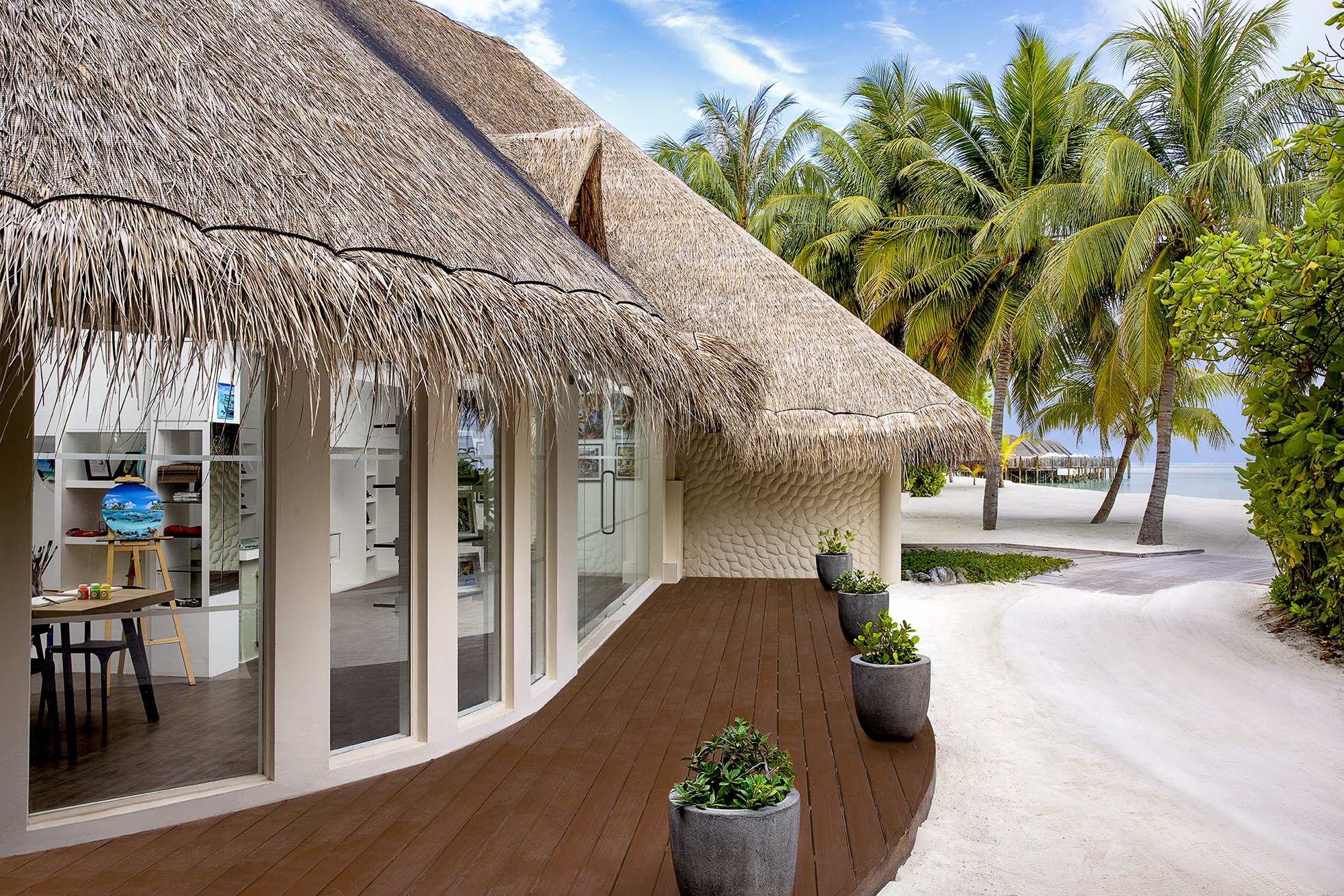 Kula Fenda Art Studio exterior at Conrad Maldives Rangali Island.