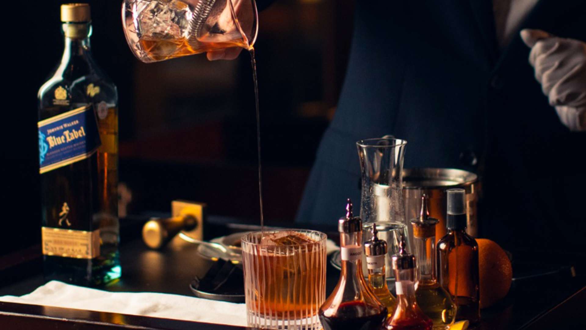 A signature cocktail from The Bvlgari Bar, showcasing the art of mixology by Bar Director Leonardo Zanini.