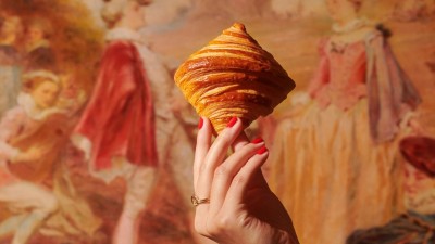 A fresh croissant, part of the celebrated breakfast and brunch offering at Le Meurice.