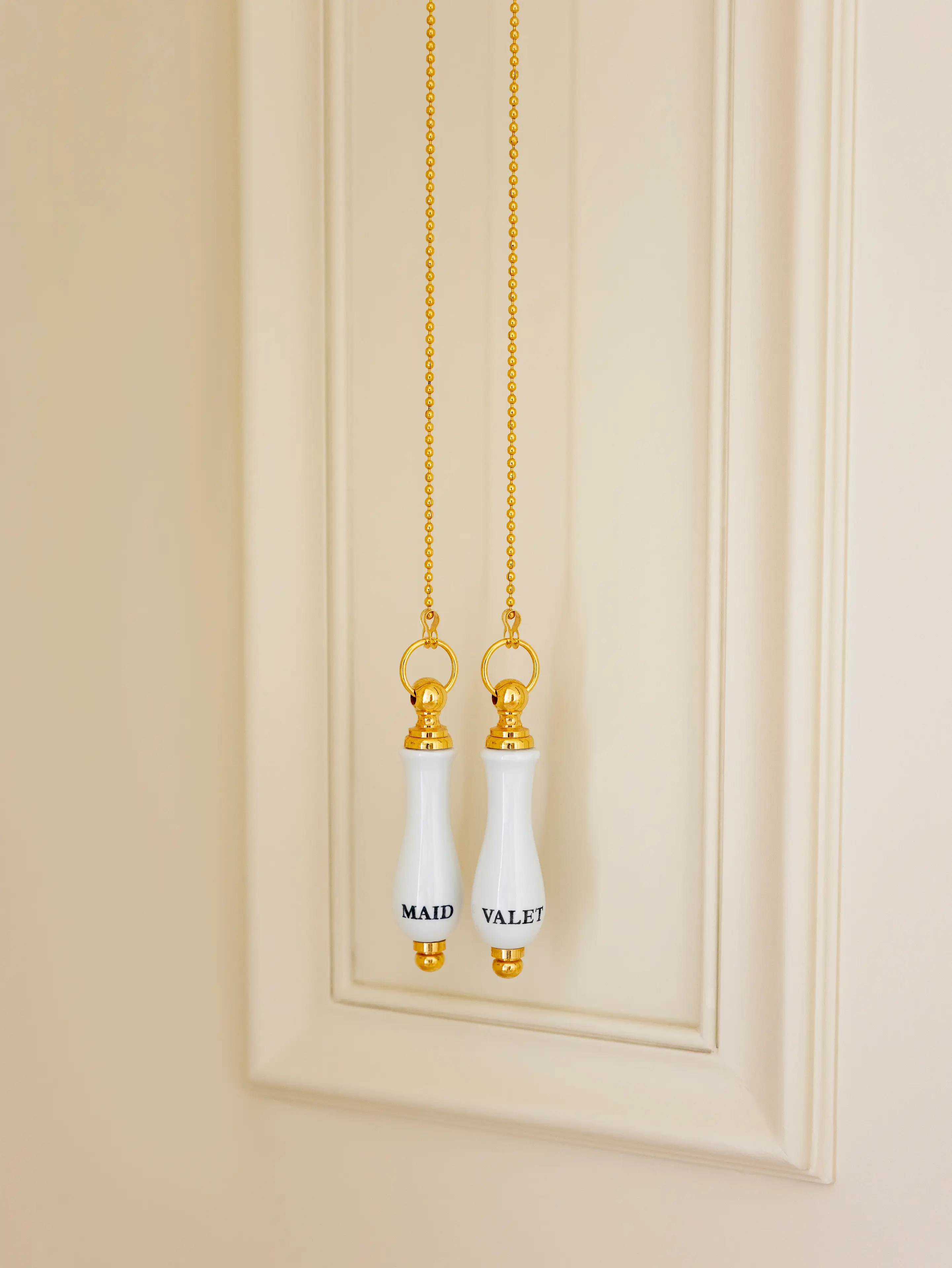 A charming antique doorbell, one of the many historic details in the Ritz Paris rooms.