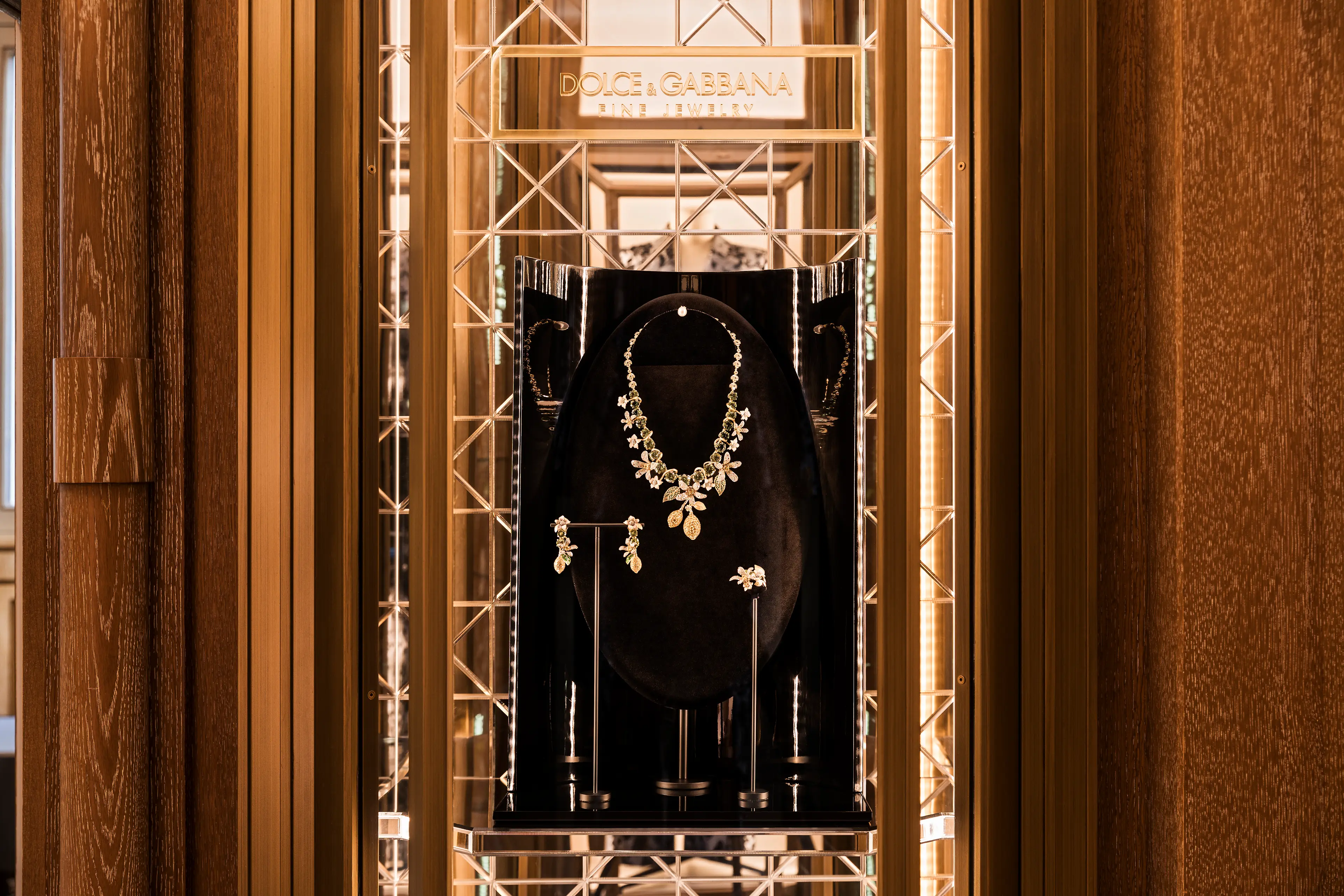 Exquisite jewelry pieces from the Dolce & Gabbana boutique in the Ritz Paris Galerie.