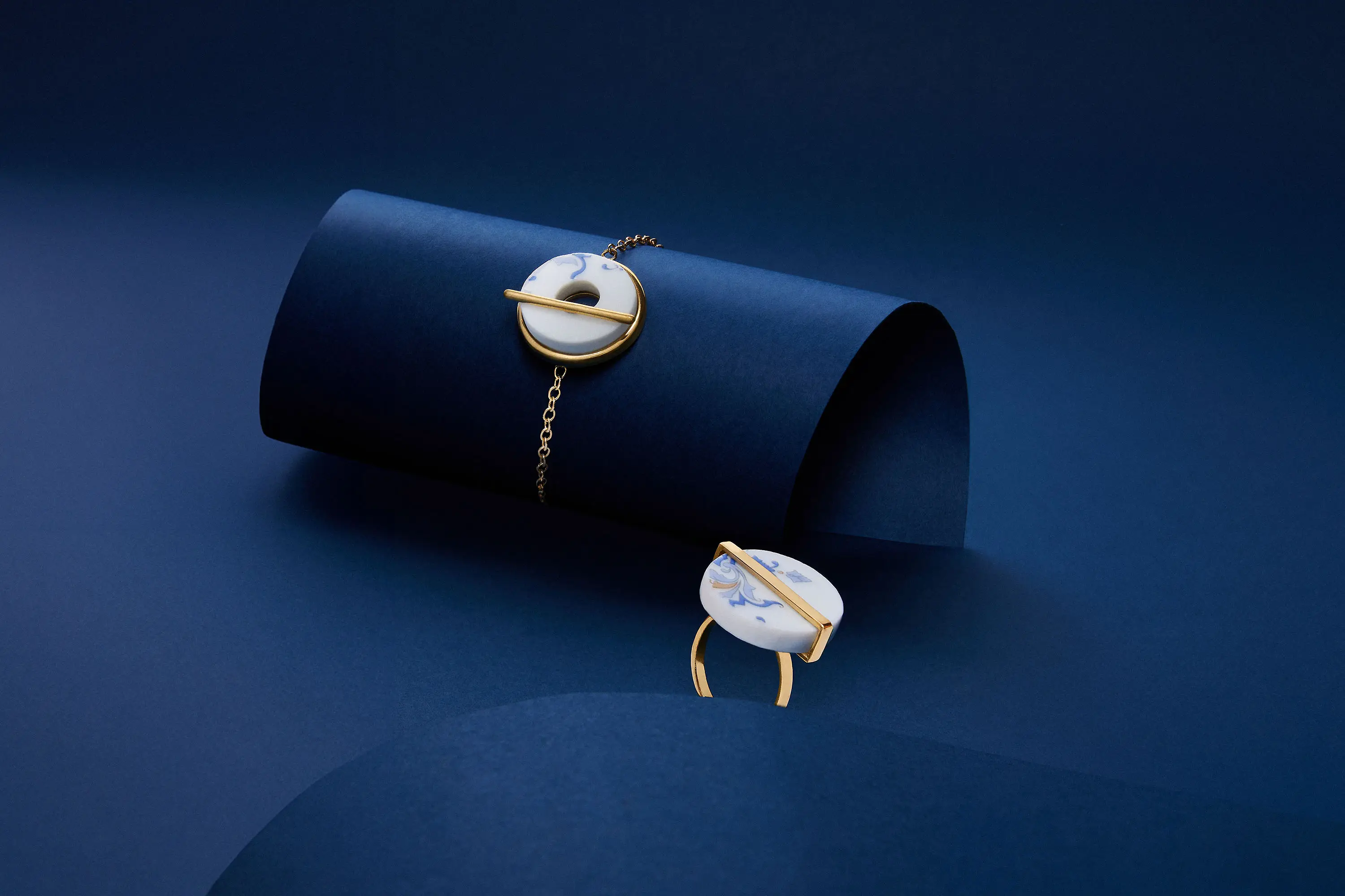 The unique upcycled jewelry collection made from Ritz Paris porcelain fragments.