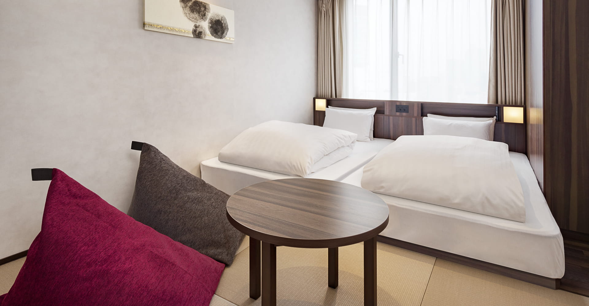 Superior twin Japanese-Western style room at &Here TOKYO UENO