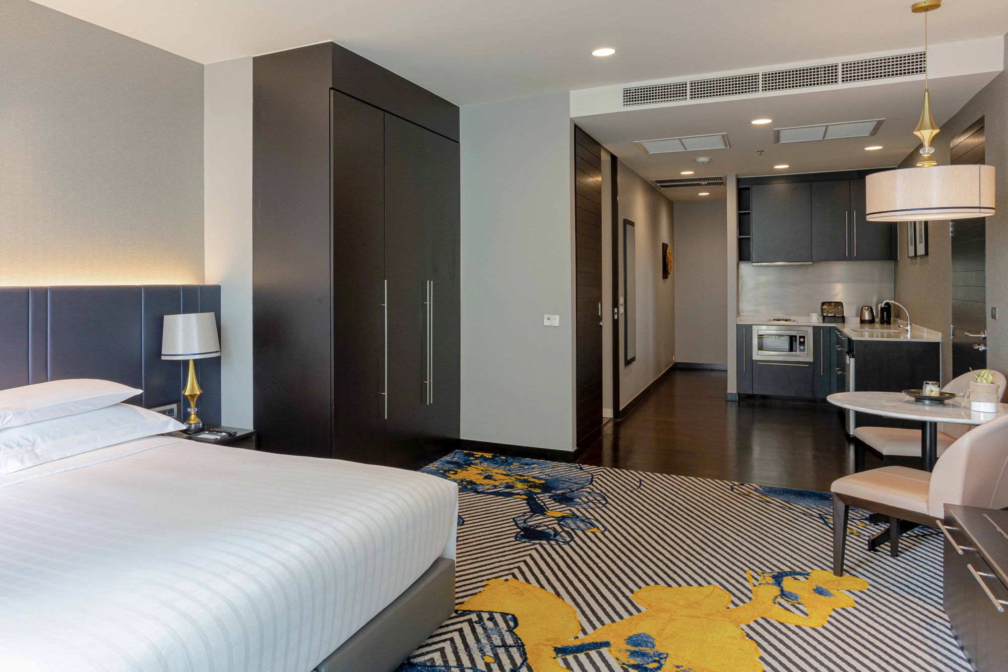 Grand deluxe king city view room at Chatrium Hotel Riverside Bangkok