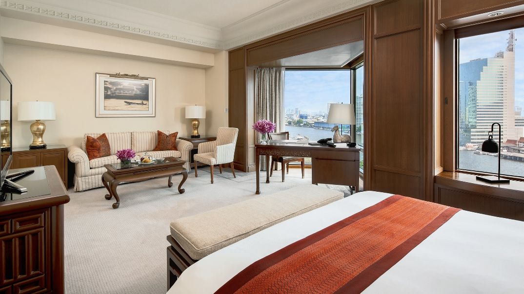 Deluxe room at The Peninsula Bangkok