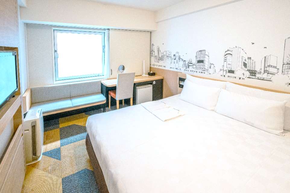 Standard double room at Tokyu REI Hotel Shibuya